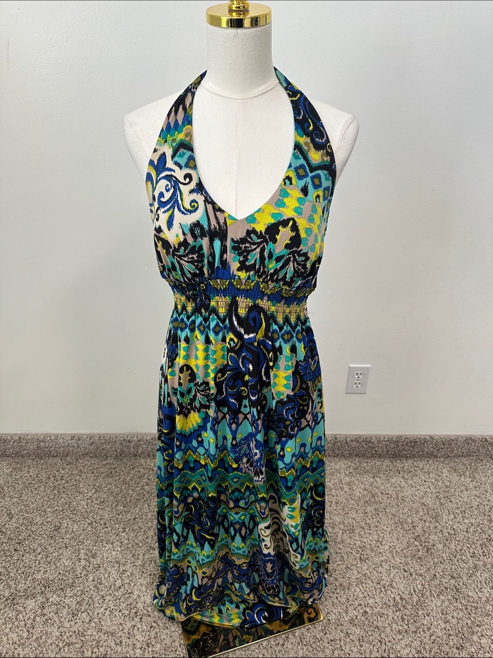 🐝 Bisou Bisou Maxi Halter Dress